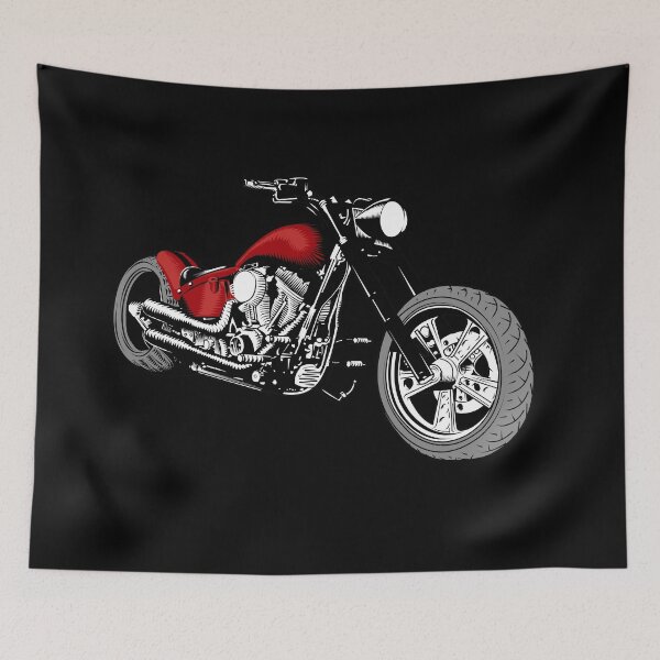Item preview, HD Softail Motorcycle, Deep Red designed and sold by YourIllusion.
