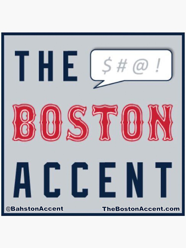 Thumbnail 3 of 3, Sticker, The Boston Accent Logo designed and sold by BostonAccent.