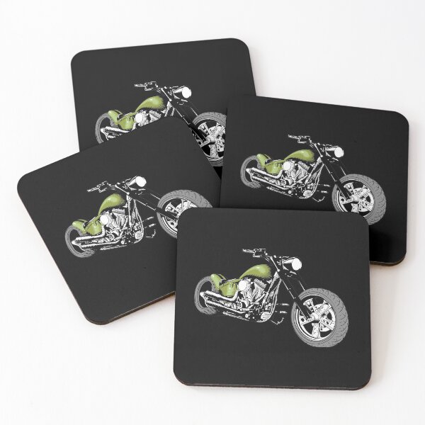 Item preview, HD Softail Motorcycle, Green designed and sold by YourIllusion.
