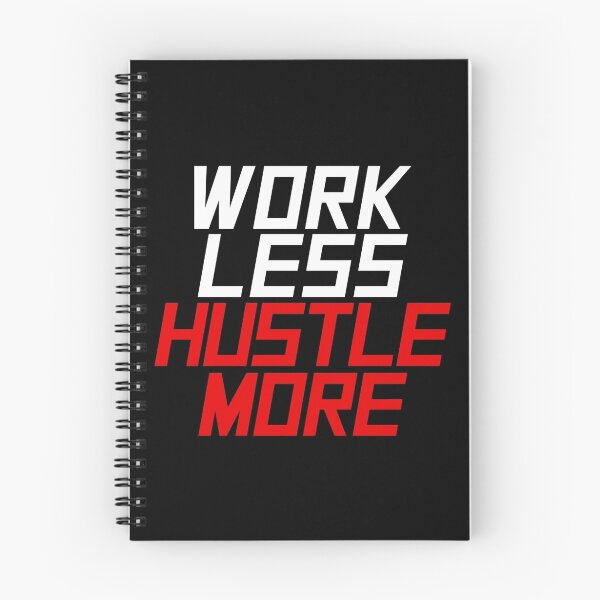 Item preview, Work Less Hustle More - Red designed and sold by Tee4Daily.