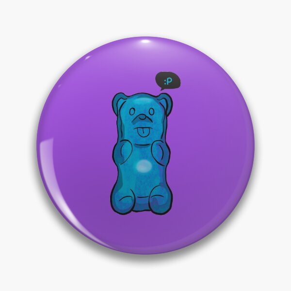 Item preview, Blue Gummy Bear sticking tongue out designed and sold by BrightRain.
