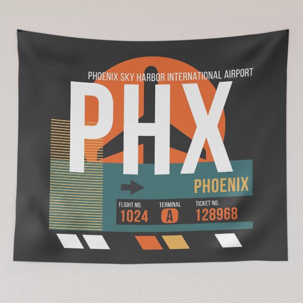 Artikelvorschau, Phoenix (PHX) Flughafencode Gepäckanhänger entworfen und verkauft von SLAG-Creative.