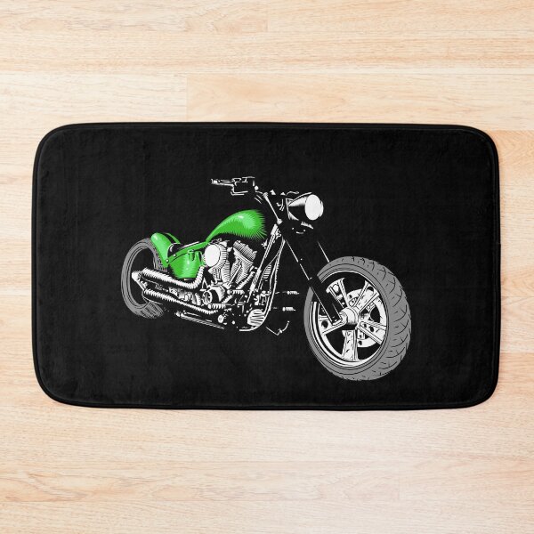 Item preview, HD Softail Motorcycle, Bright Green designed and sold by YourIllusion.