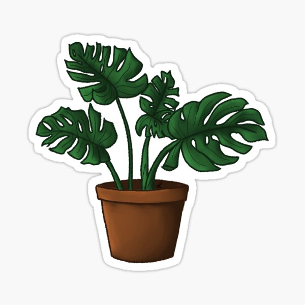 Vista previa del artículo con la obra «Planta Monstera», diseñado y vendido por OblivionByK.