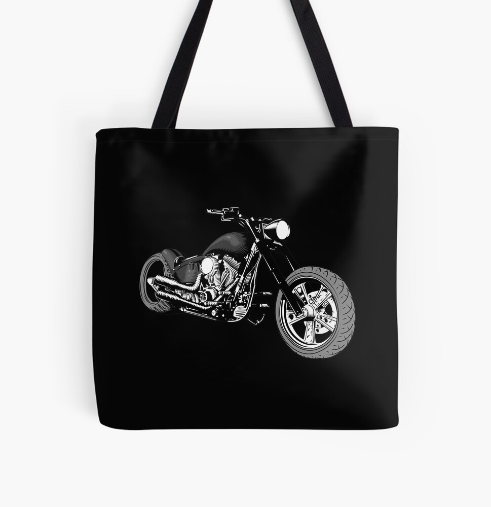 black paper Harley Davidson shopping bag..tote...great for re-gifting 8" x 10" 