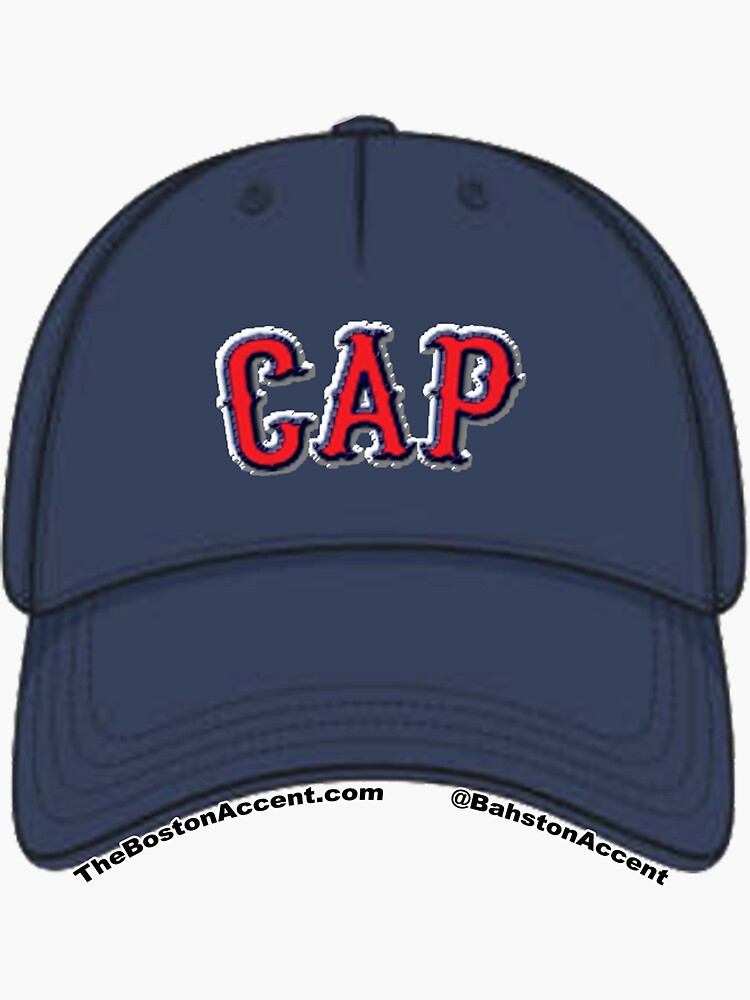 Thumbnail 3 of 3, Sticker, Boston "Cap" Hat designed and sold by BostonAccent.
