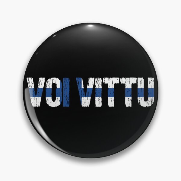 Item preview, Voi Vittu Finnish Flag Distressed designed and sold by Nirvanibex.