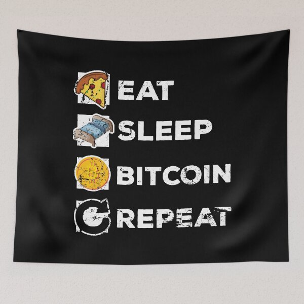 Item preview, Eat Sleep Bitcoin Repeat designed and sold by noahs-shop.