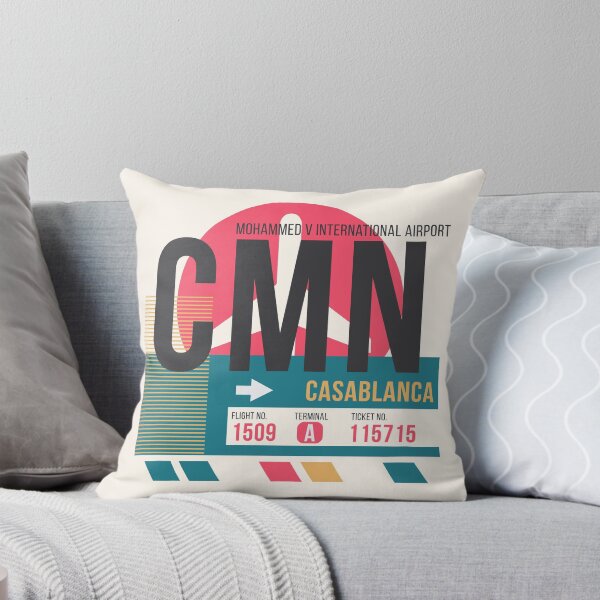 Item preview, Casablanca (CMN) Airport Code Baggage Tag designed and sold by SLAG-Creative.