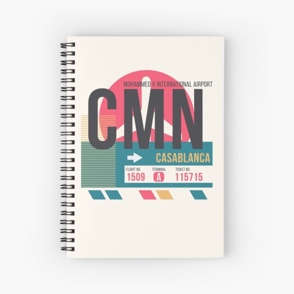 Item preview, Casablanca (CMN) Airport Code Baggage Tag designed and sold by SLAG-Creative.