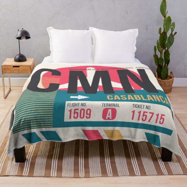 Item preview, Casablanca (CMN) Airport Code Baggage Tag designed and sold by SLAG-Creative.