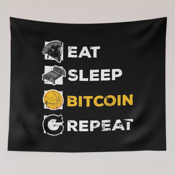 Item preview, Eat Sleep Bitcoin Repeat designed and sold by noahs-shop.