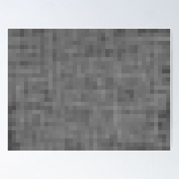 Item preview, black geometric square pixel pattern abstract background in black and white designed and sold by Mrvell.