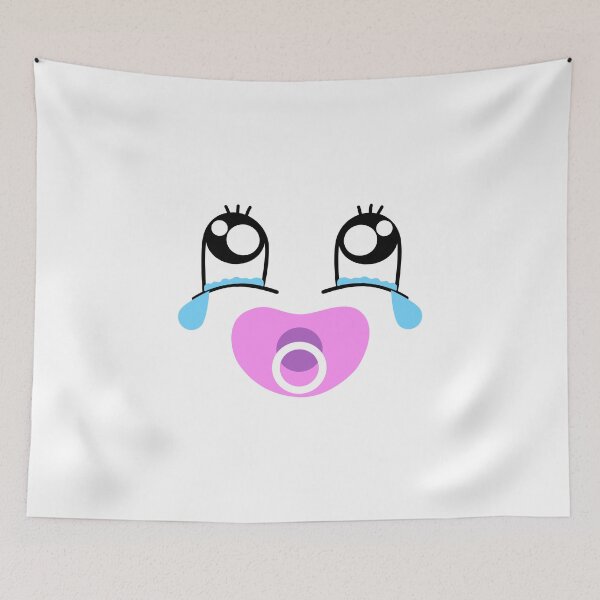 Item preview, Cute Crying Facial Expression With A Pacifier designed and sold by Paulina Vanlife.