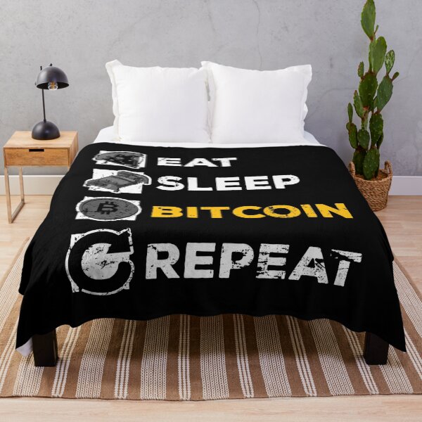 Artikelvorschau, Eat Sleep Bitcoin Repeat entworfen und verkauft von noahs-shop.