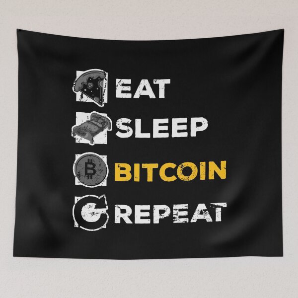 Item preview, Eat Sleep Bitcoin Repeat designed and sold by noahs-shop.