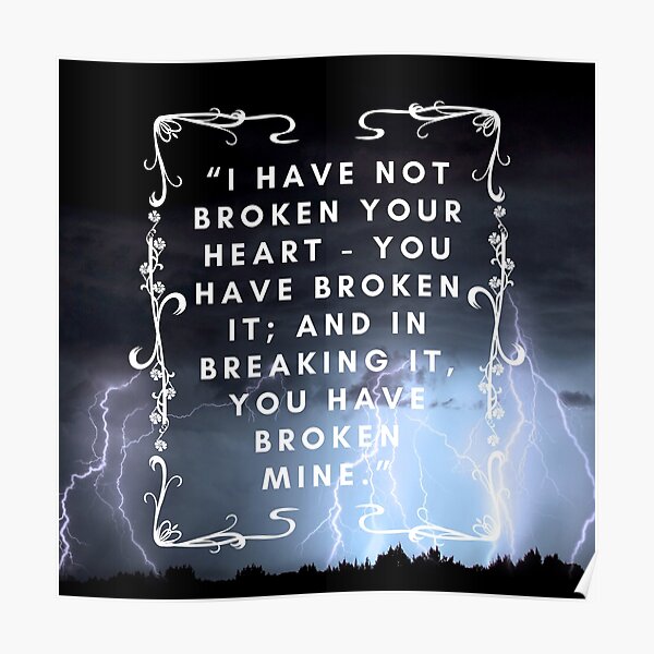 Poster Du Hast Mein Herz Gebrochen Redbubble