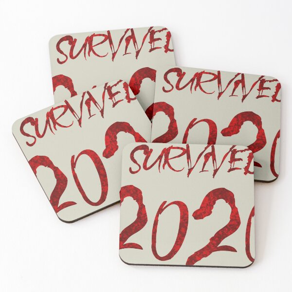 Item preview, I Survived 2020 red glass designed and sold by scorpiondoctor.