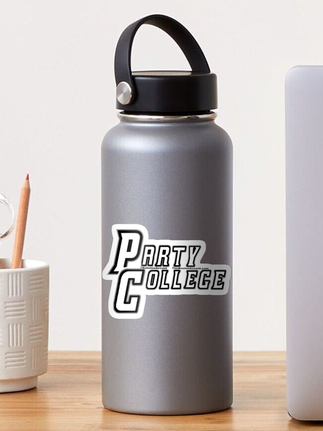 Thumbnail 1 of 3, Sticker, PC Party College designed and sold by BostonAccent.