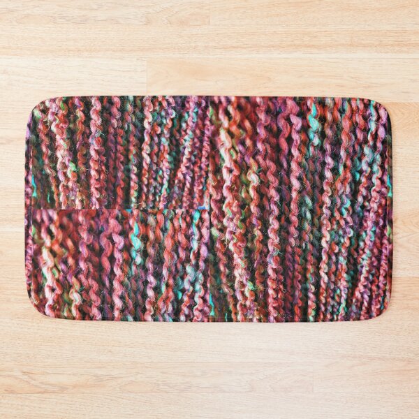 Item preview, Salmon pink mix Textured yarn art designed and sold by Tranquilarrow.