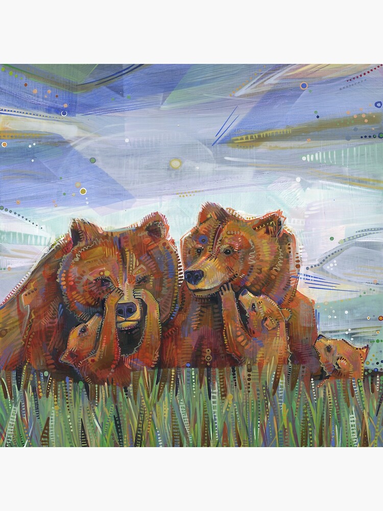 Grizzly Bears Painting - 2012 by gwennpaints