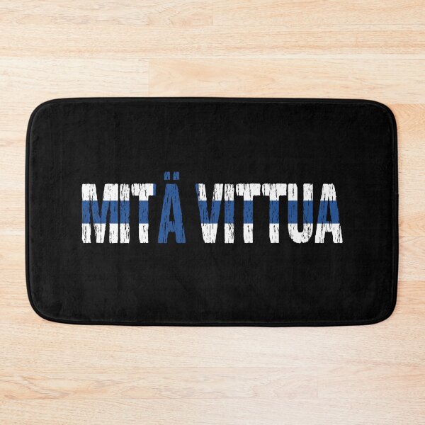 Item preview, Mita Vittua Finnish Flag Distressed designed and sold by Nirvanibex.