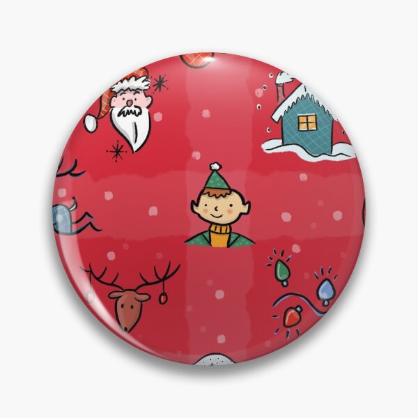 Item preview, Whimsy Christmas icons - Red designed and sold by Annette Kraus.