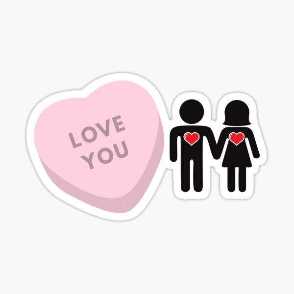 Love you (Valentines day) Sticker