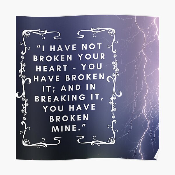 Poster Du Hast Mein Herz Gebrochen Redbubble