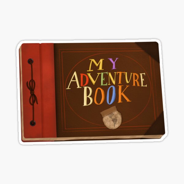 My Adventure Book Illustration Sticker for Sale by andmoore