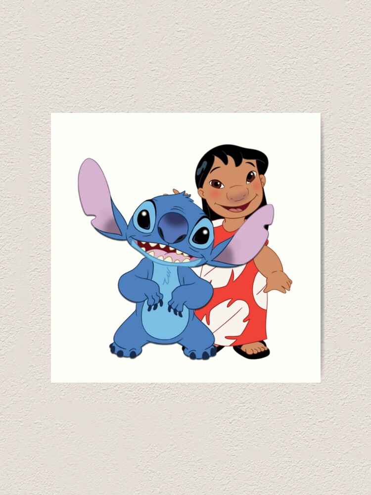 really cute of lilo and stitch HELLO Sticker for Sale by WEShop23