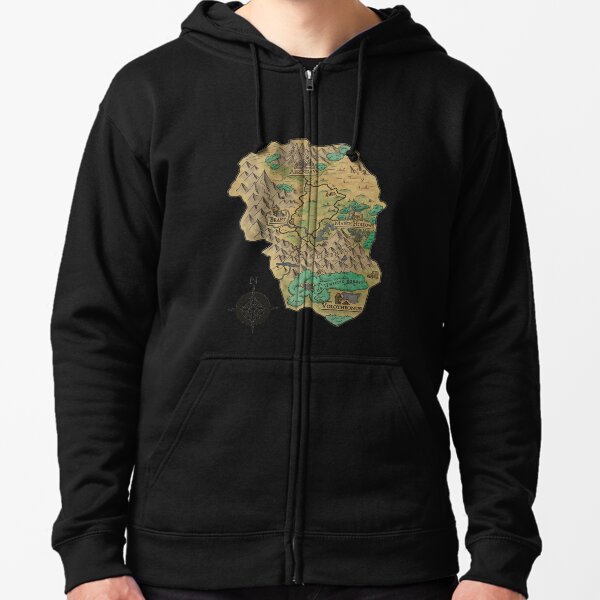 Havenloft ADHDnD Map Zipped Hoodie