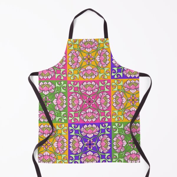Item preview, Colorful Tile Floral Pattern designed and sold by being trendy.