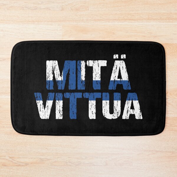Item preview, Mita Vittua Finnish Flag Distressed designed and sold by Nirvanibex.