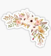 Pastell Aquarell Bouquet Pfirsich Sticker