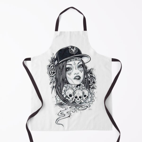 Item preview, Wild girl woman tattoos designed and sold by Home-of-art.