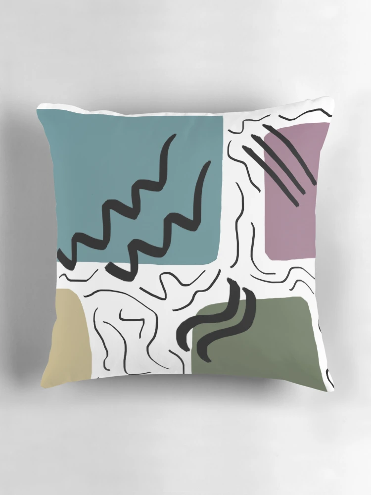 Thumbnail 3 of 4, Pillow, Retro Pattern designed and sold by _InTheGreenhouse.