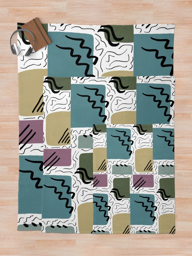 Thumbnail 5 of 6, Throw Blanket, Retro Pattern  designed and sold by _InTheGreenhouse.