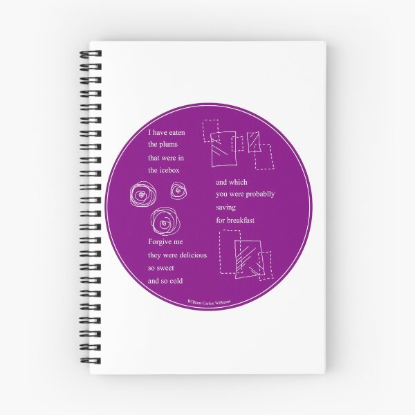Item preview, William Carlos Williams "This Is Just To Say" Plum designed and sold by irlecates.