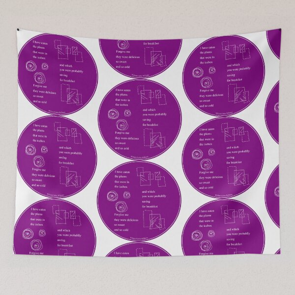 Item preview, William Carlos Williams "This Is Just To Say" Plum designed and sold by irlecates.