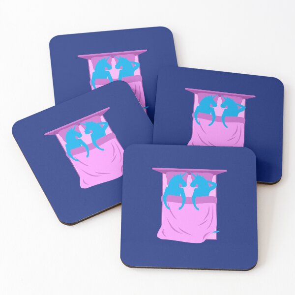 Item preview, Valentine Unicorns in bed designed and sold by ImperialBaron.
