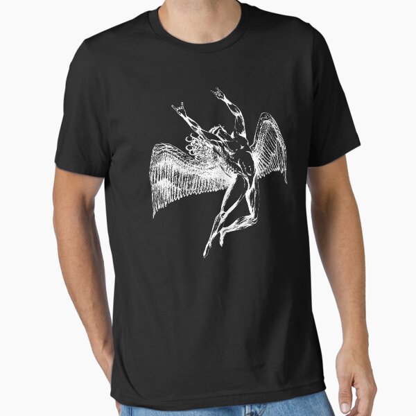 Item preview, ICARUS THROWS THE HORNS - white ***FAV ICARUS GONE? SEE BELOW*** designed and sold by butterflyscream.