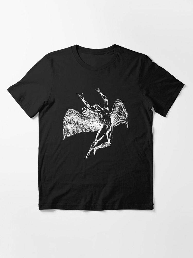 Alternate view of ICARUS THROWS THE HORNS - white ***FAV ICARUS GONE? SEE BELOW*** Essential T-Shirt