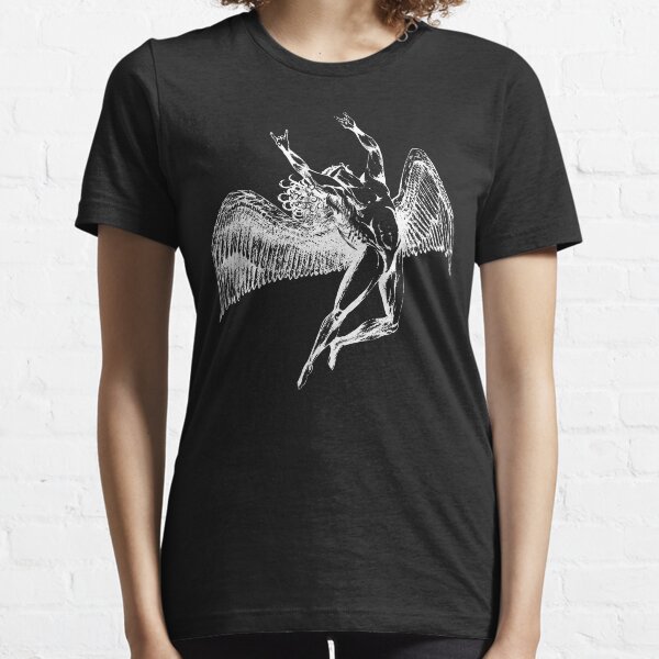 ICARUS THROWS THE HORNS - white ***FAV ICARUS GONE? SEE BELOW*** Essential T-Shirt