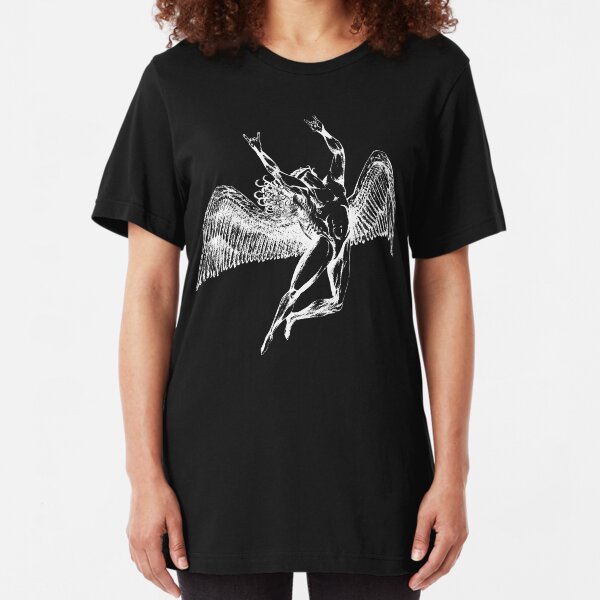 ICARUS THROWS THE HORNS - white ***FAV ICARUS GONE? SEE BELOW*** Slim Fit T-Shirt