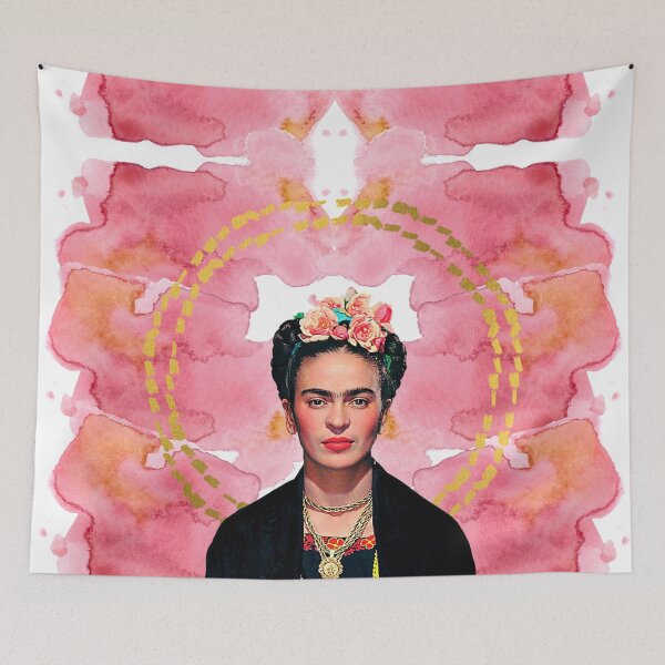 Item preview, Frida Kahlo, watercolor flowers, color designed and sold by Adriana C (All about Frida).