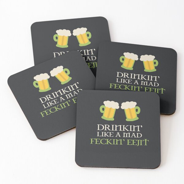 Item preview, Drinking Like A Mad Feckin Eejit St. Patrick's Day Saint Paddy Drink Beers Drunk Funny Irish Slang Ireland designed and sold by gkao.