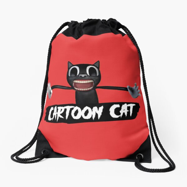 Mochila saco for Sale con la obra «Gato de dibujos animados rojo