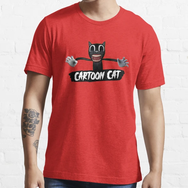 Cartoon cat shirt hotsell