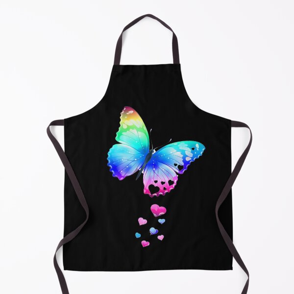 Item preview, Rainbow Butterfly on Black designed and sold by ReesDesigns.